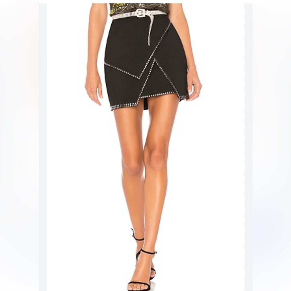 Black studded skirt NEW